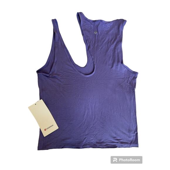 *NWT, Lululemon, Women, Shoulder Cut-Out Yoga Tank, Sz 8, Purple - Picture 6 of 6